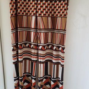 Geo Print Lounge Pants Black Label By Chico's Size 3 - Flared Wide Leg